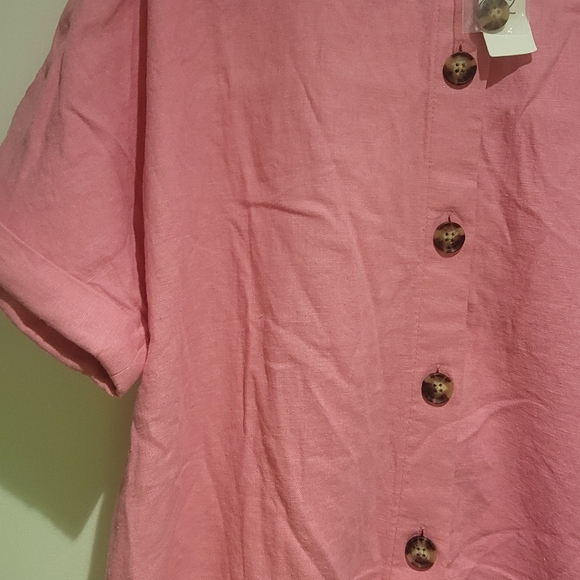 reitmans women's button up shirts  Pink - Picture 2 of 3